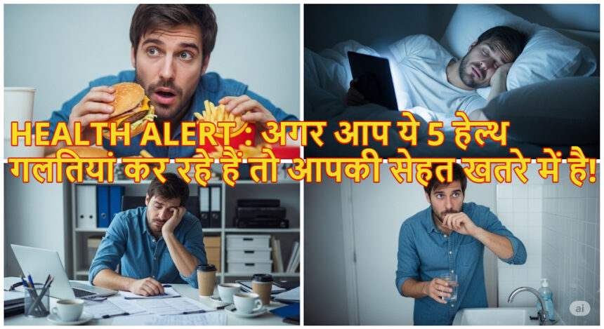 हेल्थ से जुड़ी गलतियां